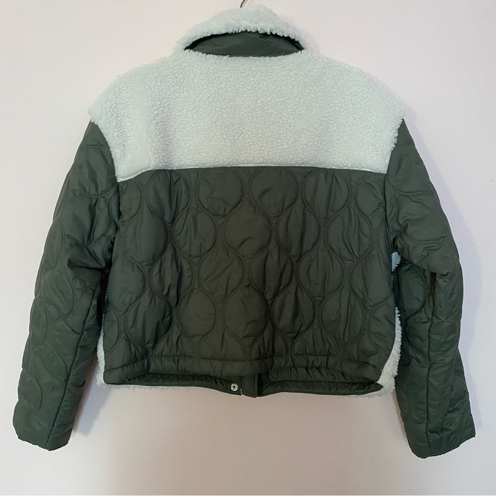 Athleta Fleece Hybrid cropped jacket - Picture 2 of 12